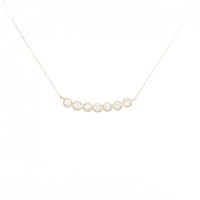 【リメイク】K18YG ダイヤモンド ネックレス 0.20CT