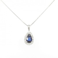 【リメイク】PT サファイヤ ネックレス 1.60CT マダガスカル産