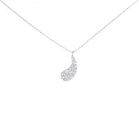 K18WG ダイヤモンド ネックレス 0.78CT