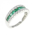 PT エメラルド リング 0.43CT