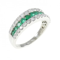 PT エメラルド リング 0.43CT