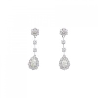 【新品】PT ダイヤモンド ピアス 0.76CT