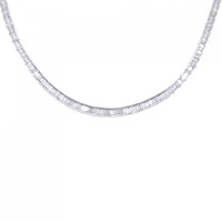 K18WG ダイヤモンド ネックレス 6.75CT