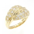 18KYG ダイヤモンド リング 1.00CT