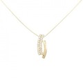 K18YG ダイヤモンド ネックレス 0.18CT