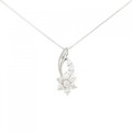 PT フラワー ダイヤモンド ネックレス 0.50CT