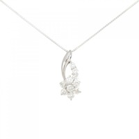 PT フラワー ダイヤモンド ネックレス 0.50CT
