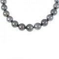 シルバークラスプ 黒蝶パール ネックレス 8.5-12mm