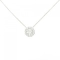 K18WG ダイヤモンド ネックレス 0.22CT