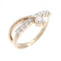 K18YG ダイヤモンド リング 0.35CT