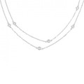 K18WG ダイヤモンド ネックレス 0.60CT