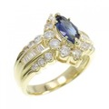 K18YG サファイヤ リング 0.70CT