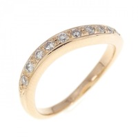 K18PG ダイヤモンド リング 0.22CT