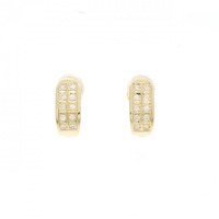 K18YG ダイヤモンド イヤリング 0.18CT