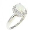 PT オパール リング 0.38CT