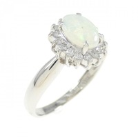 PT オパール リング 0.38CT