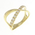 K18YG ダイヤモンド リング 0.15CT