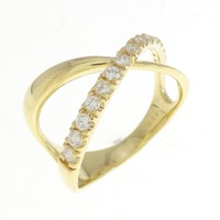 K18YG ダイヤモンド リング 0.15CT