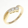 K18YG ダイヤモンド リング 0.21CT