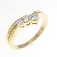K18YG ダイヤモンド リング 0.21CT
