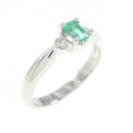 PT エメラルド リング 0.26CT