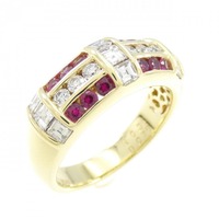 K18YG ルビー リング 0.35CT