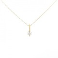 【新品】K18YG ダイヤモンド ネックレス 0.133CT
