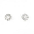 【新品】PT ダイヤモンド ピアス 0.215CT 0.211CT F SI2 Good