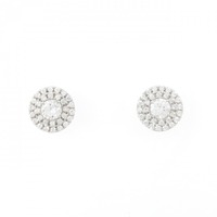 【新品】PT ダイヤモンド ピアス 0.215CT 0.211CT F SI2 Good