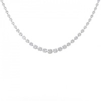 K18WG ダイヤモンド ネックレス 3.00CT
