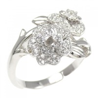 K18WG ダイヤモンド リング 0.25CT