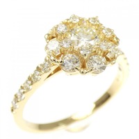 K18YG ダイヤモンド リング 0.394CT