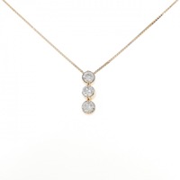 K18PG ダイヤモンド ネックレス 1.016CT