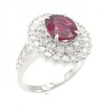 PT 非加熱 ルビー リング 2.07CT