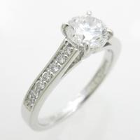 【リメイク】プラチナダイヤモンドリング 0．703ct・D・VS1・GOOD