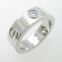 カルティエ ラブリング ハーフダイヤ