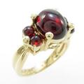 K14YG ガーネットリング