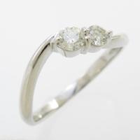 K18WG ダイヤモンドリング