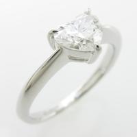 【リメイク】プラチナダイヤモンドリング 0．737ct・F・VS2・ハートシェイプ20％引き