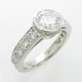 プラチナダイヤモンドリング 1．001ct・F・SI2・GOOD
