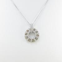 K18WG ダイヤモンドネックレス