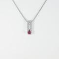 750WG ルビーネックレス