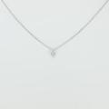 K18WG ダイヤモンドネックレス 0．078ct・FLP・I1