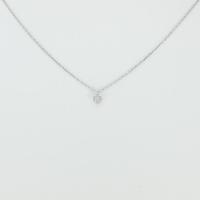 K18WG ダイヤモンドネックレス 0．078ct・FLP・I1