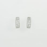 K18WG ダイヤモンドピアス
