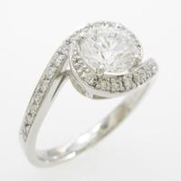 【リメイク】プラチナダイヤモンドリング 1．014ct・E・VS1・GOOD20％引き
