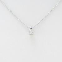 K18WG ダイヤモンドネックレス