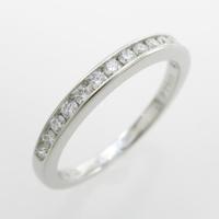 ティファニー ハーフサークル チャネルセッティング リング