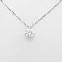 【リメイク】プラチナダイヤモンドネックレス 0．918ct・D・VS1・VERYGOOD