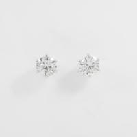 【リメイク】ST／プラチナダイヤモンドピアス 1．020ct・1．050ct・F・SI2・VERYGOOD10％引き